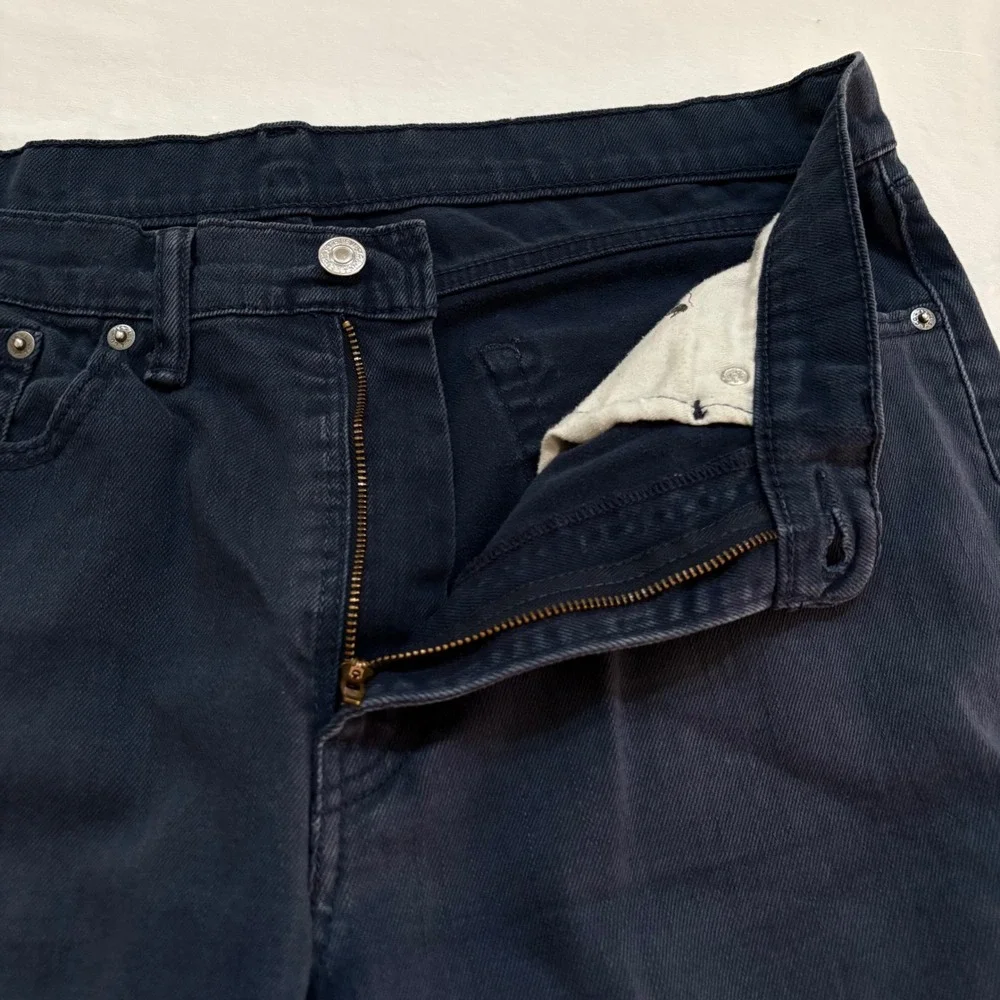 Levi's 505 Jeans Mens 34x30 Dark Wash Straight Leg Denim‎ Red Tab